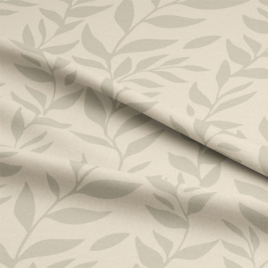 Foliage Cotton Curtain Fabric - Parchment