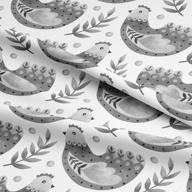 High-quality cotton fabric perfect for creating curtains or drapes