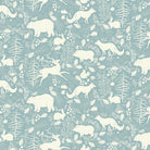 Forest Friends Linen Curtain Fabric - Wedgewood in a beautiful nature-inspired print, perfect for a cozy and inviting living space