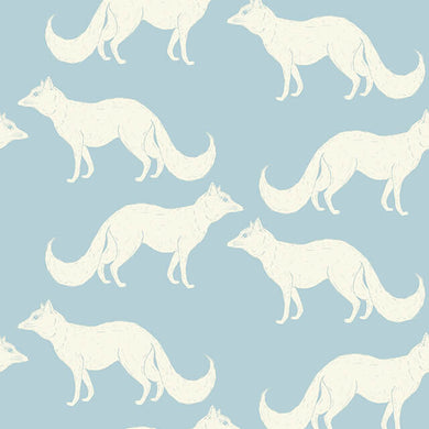 Foxy-Leinenstoffprobe – Himmelblau