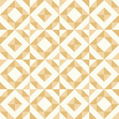 Geometry Cotton Curtain Fabric - Beige with diamond pattern and soft texture