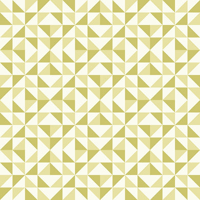 Geometry Cotton Fabric Sample - Fennel