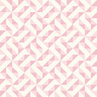 Geometry Cotton Curtain Fabric - Pink for Modern Home Decor