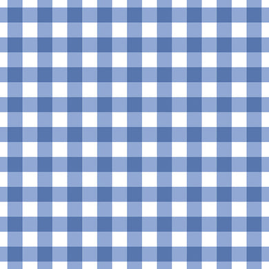 Échantillon de tissu en coton à carreaux vichy - Bleu