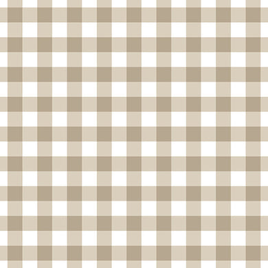 Échantillon de tissu en coton à carreaux vichy - Taupe