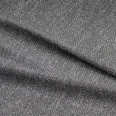 Hemsdale Tweed Wool Upholstery Fabric - Charcoal