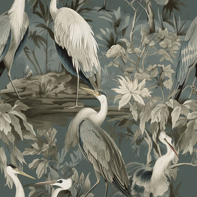 Hersener Linen Curtain Fabric - Grey