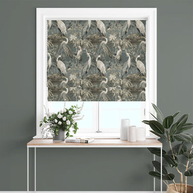 Hersener Linen Curtain Fabric - Grey