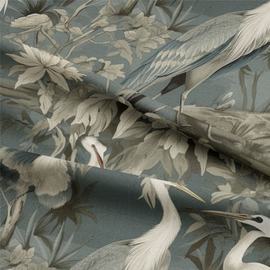 Hersener Linen Curtain Fabric - Grey