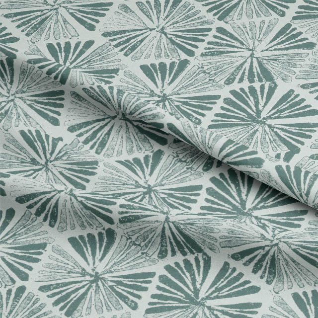 Jodhpur Linen Curtain Fabric - Teal