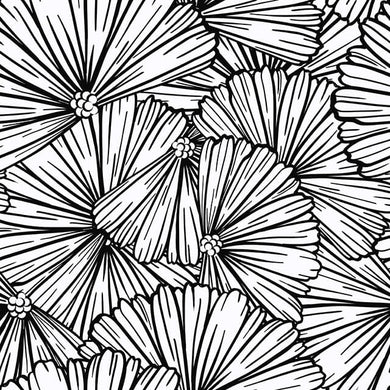 Échantillon de tissu en coton Limpit - Noir / Blanc
