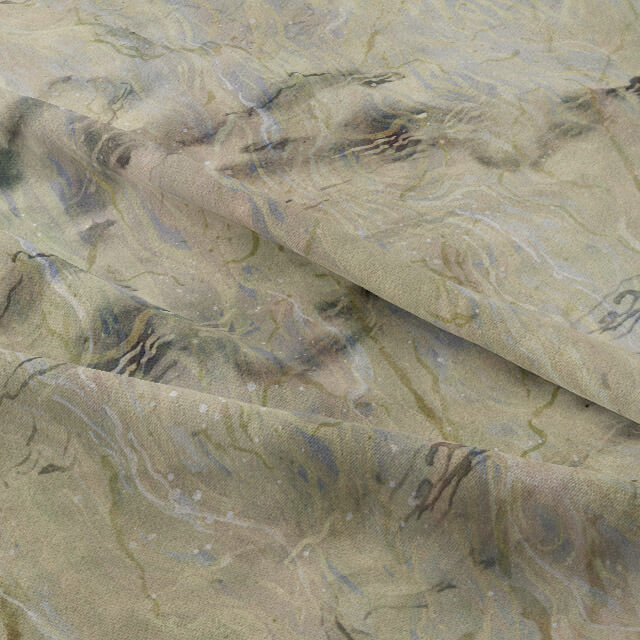  Luxurious and elegant cotton curtain fabric in marble pattern 