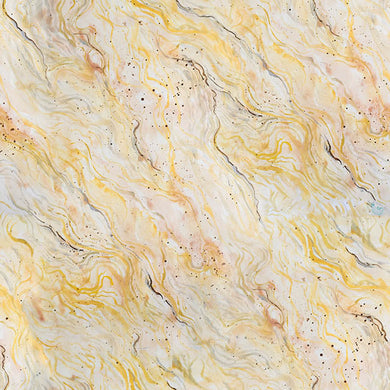 Marble Printed Cotton Curtain Fabric Gold