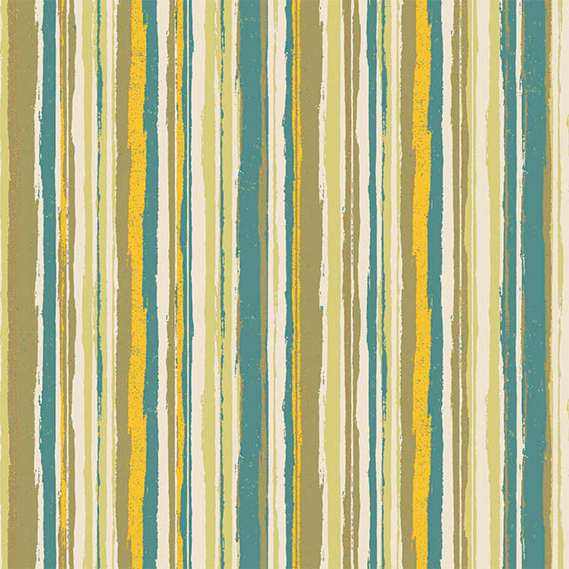 Close-up of Marcella Stripe Cotton Curtain Fabric in Green, perfect for home decor