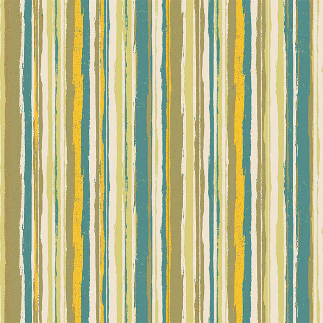 Marcella Stripe Cotton Curtain Fabric - Green