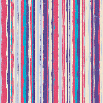 Marcella Stripe Cotton Curtain Fabric - Pink