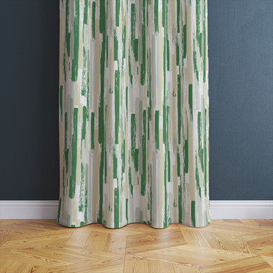  Bright green Modernism Cotton Curtain Fabric with a sleek and elegant look