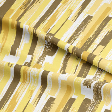 Modernism Cotton Curtain Fabric - Sunflower