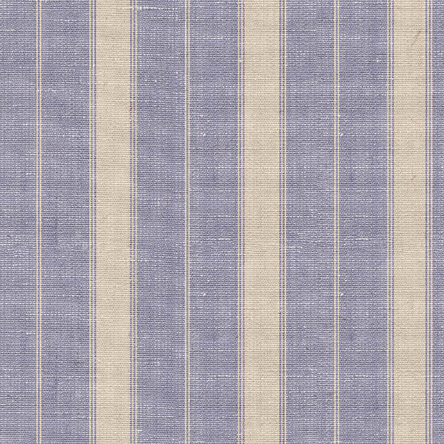 Montauk Stripe Cotton Curtain Fabric - Blue