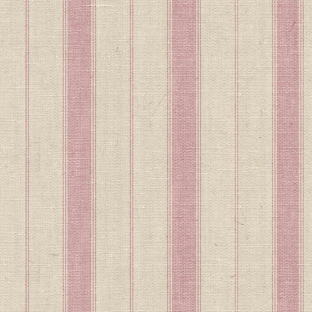 Montauk Stripe Cotton Curtain Fabric - Pink