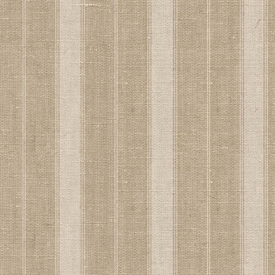 Montauk Stripe Cotton Curtain Fabric - Putty