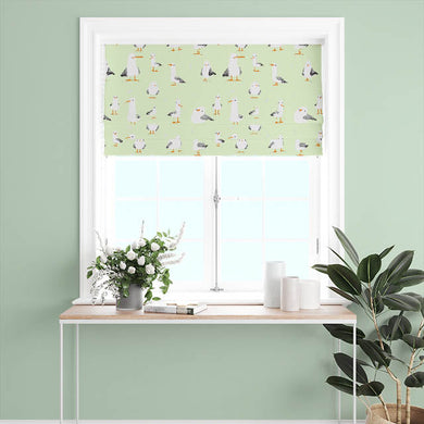 Mouette Cotton Curtain Fabric - Green