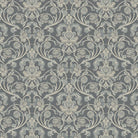 Nouveau Cotton Curtain Fabric in Steel Grey, perfect for modern interiors