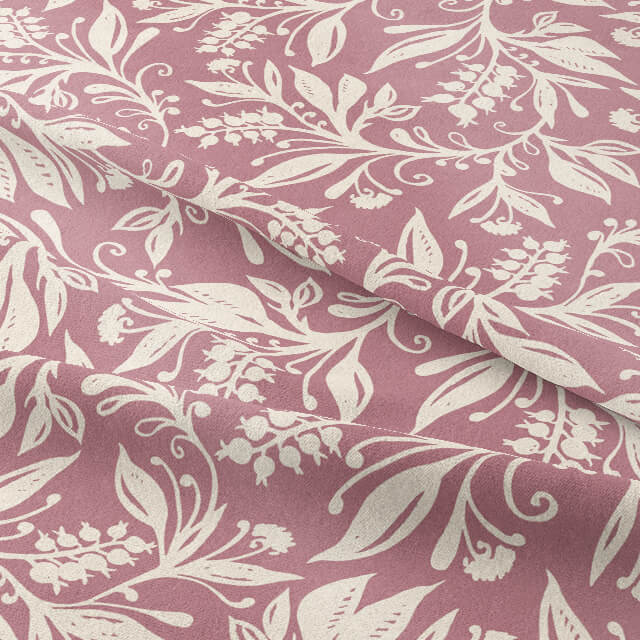 Oxford Cotton Curtain Fabric - Pink