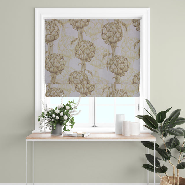Protea Linen Curtain Fabric - Ochre