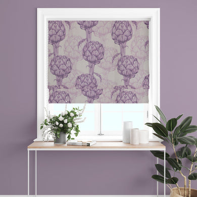 Decorate Your Home with High-Quality Protea Linen Curtain Fabric in Stunning Purple Shade
