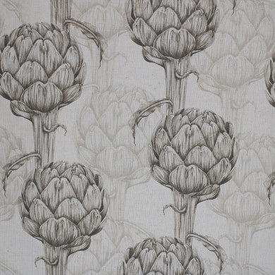 Échantillon de tissu en lin Protea - Sépia