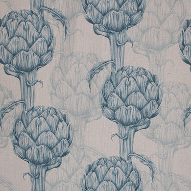 Échantillon de tissu en lin Protea - Sarcelle