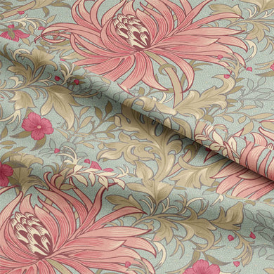 Reuben Linen Curtain Fabric - Chintz