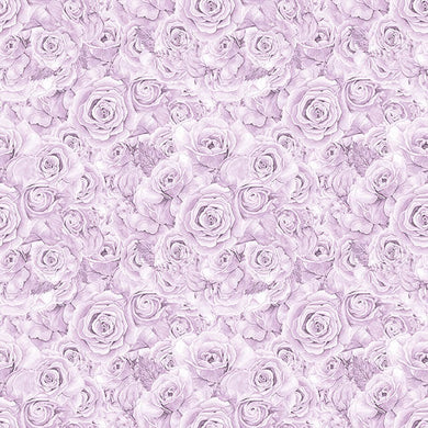 Baumwollstoffprobe „Rosenstrauß“ – Amethyst