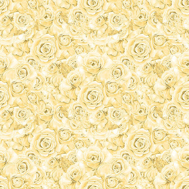 Roses Bouquet Cotton Curtain Fabric in Lemon color, perfect for brightening up any room with its cheerful and vibrant design
