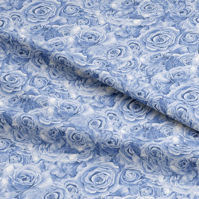 Beautiful floral pattern of Roses Bouquet Cotton Curtain Fabric