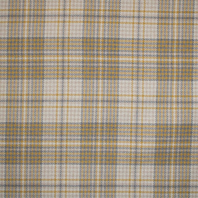 Sandringham Plaid Upholstery Fabric - Ochre*
