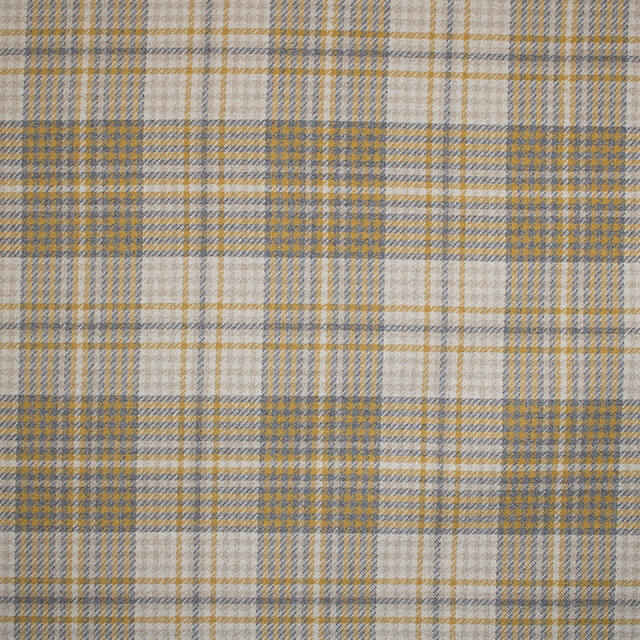 Sandringham Plaid Upholstery Fabric - Ochre