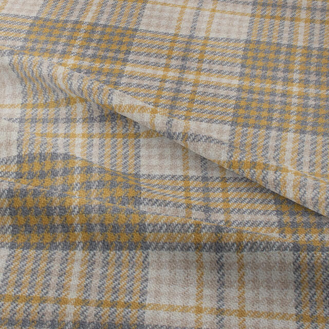 Sandringham Plaid Upholstery Fabric - Ochre