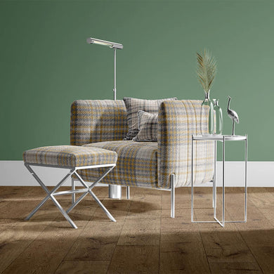 Sandringham Plaid Upholstery Fabric - Ochre