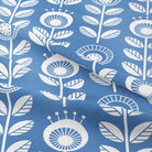 Beautiful light blue curtain fabric with a soft and luxurious feel, ideal for Scandinavian-inspired decor
