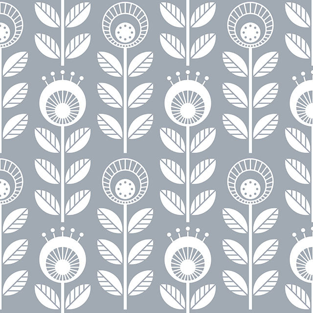 Scandi Cotton Curtain Fabric in Grey with Subtle Geometric Pattern