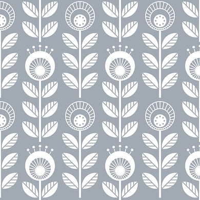 Scandi Cotton Fabric Sample - Grey