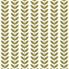 Flatlay of olive modern leaf pattern printed on UK-made linen blend curtain fabric