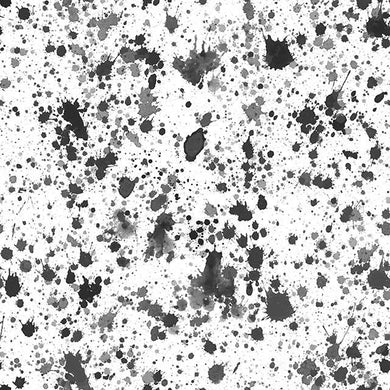 Splash Cotton Fabric Sample - Grey
