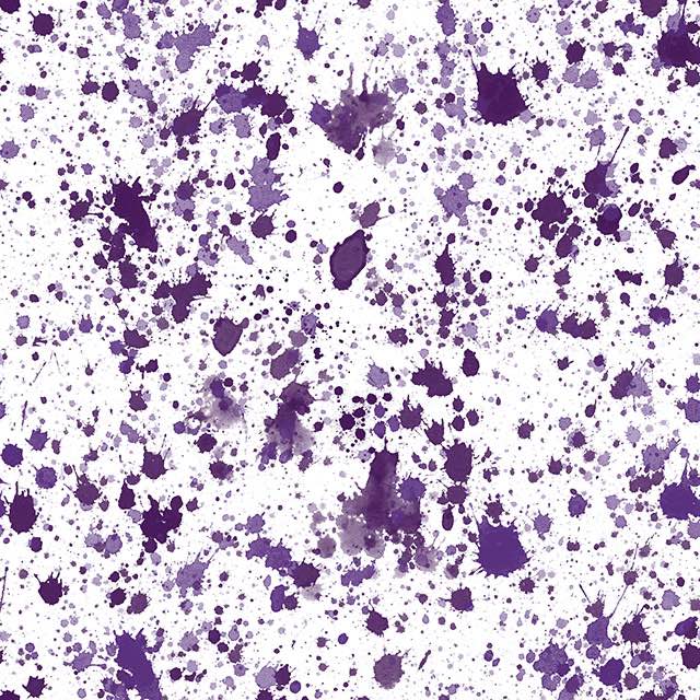 Splash Cotton Curtain Fabric - Purple