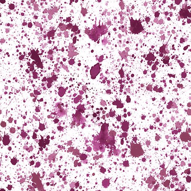 Splash Cotton Curtain Fabric - Wine