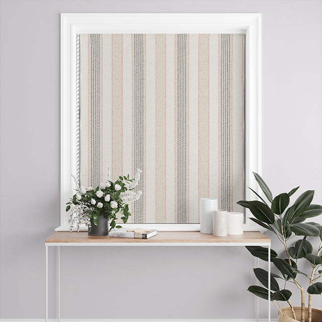 High-quality Staten Island Cotton Curtain Fabric in Pink, ideal for adding a pop of color to your home decor