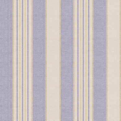 Staten Island Cotton Curtain Fabric in Blue, perfect for elegant home decor