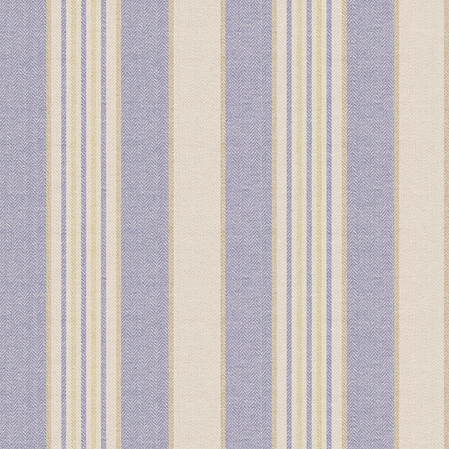 Staten Island Cotton Curtain Fabric - Blue